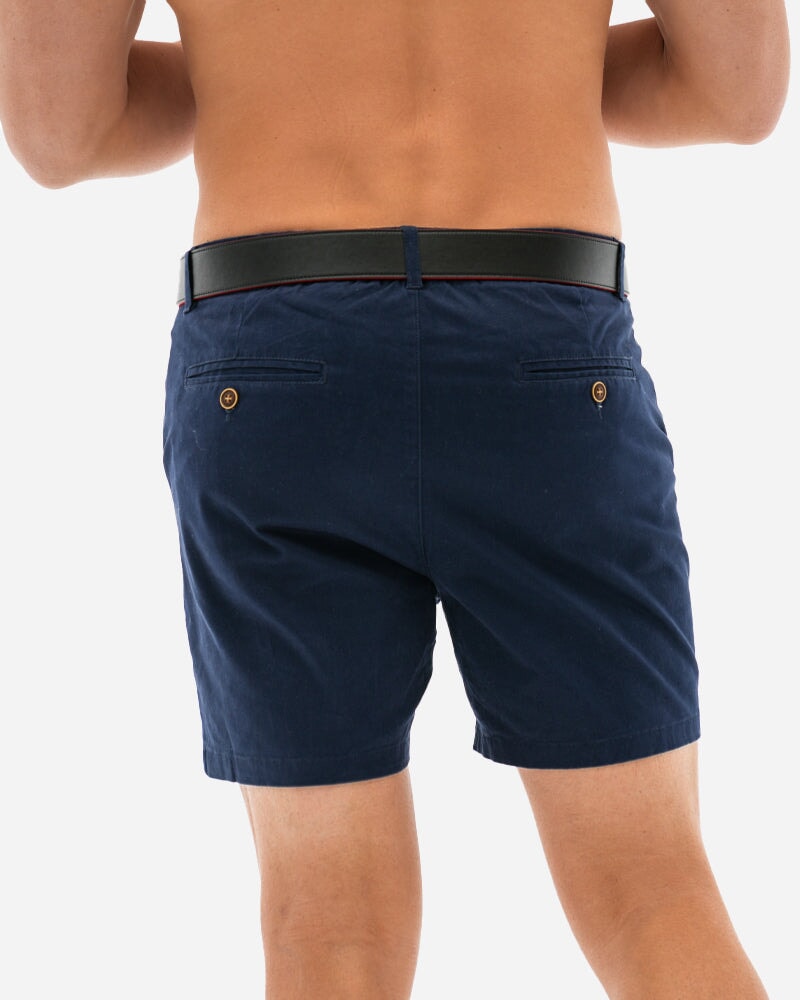 Lux High Waisted Rio Shorts (Multi-Lengths) - Navy