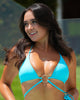 Bikini Top - Fluro Aqua Bikini Tucann 