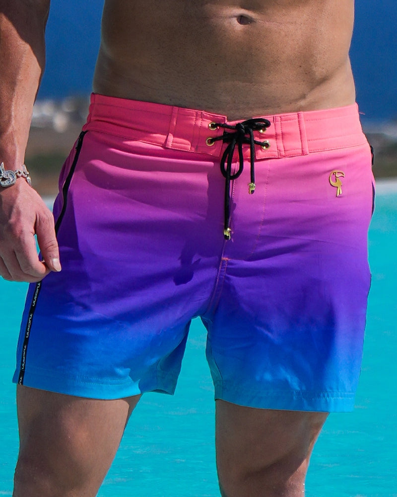 Faded Coral Swim Trunks - 5" Swim Trunks Tucann 