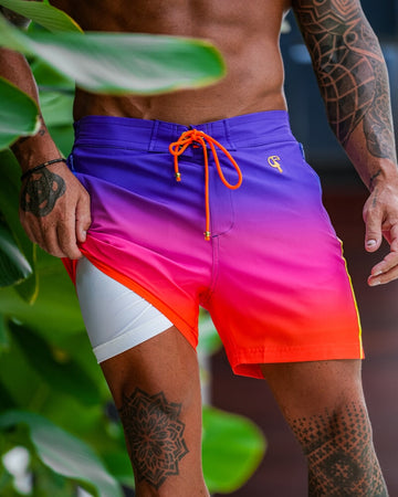 Faded Crimson v2 Swim Trunks - 5" Swim Trunks Tucann America 