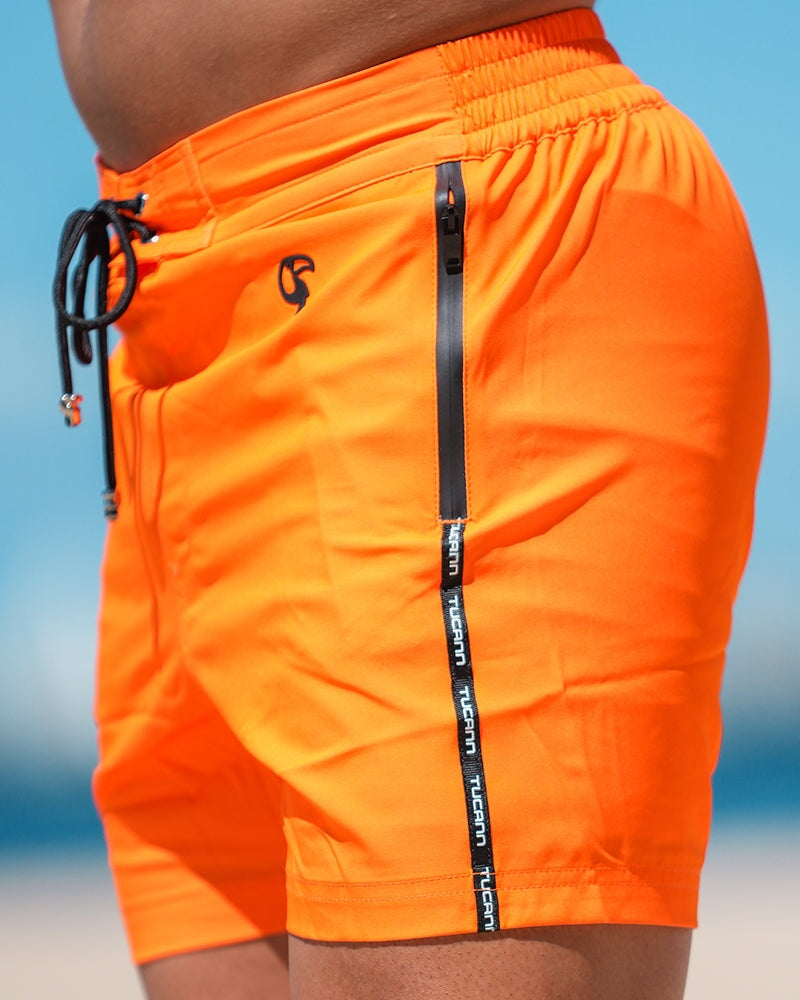 Fluro Orange Swim Trunks V2 - 5