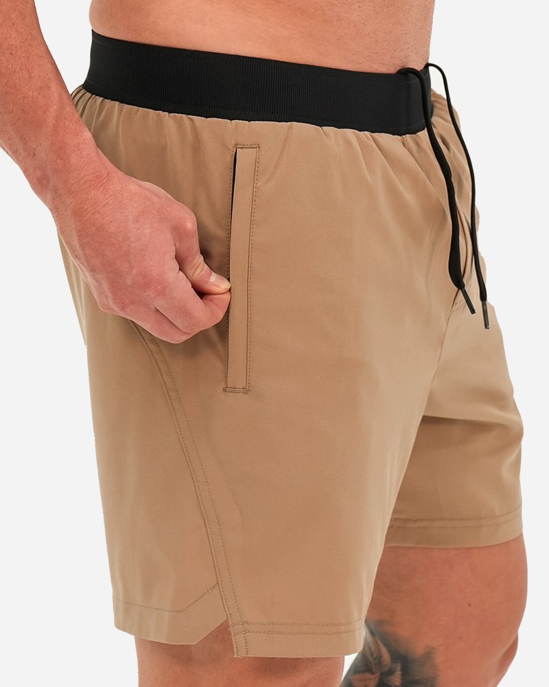 Hybrid Active Shorts - Tan Shorts / Board shorts Tucann 