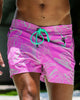 Jelly-Ink Swim Trunks Purple - 3