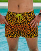 Leopard Print Gold Swim Shorts - 3