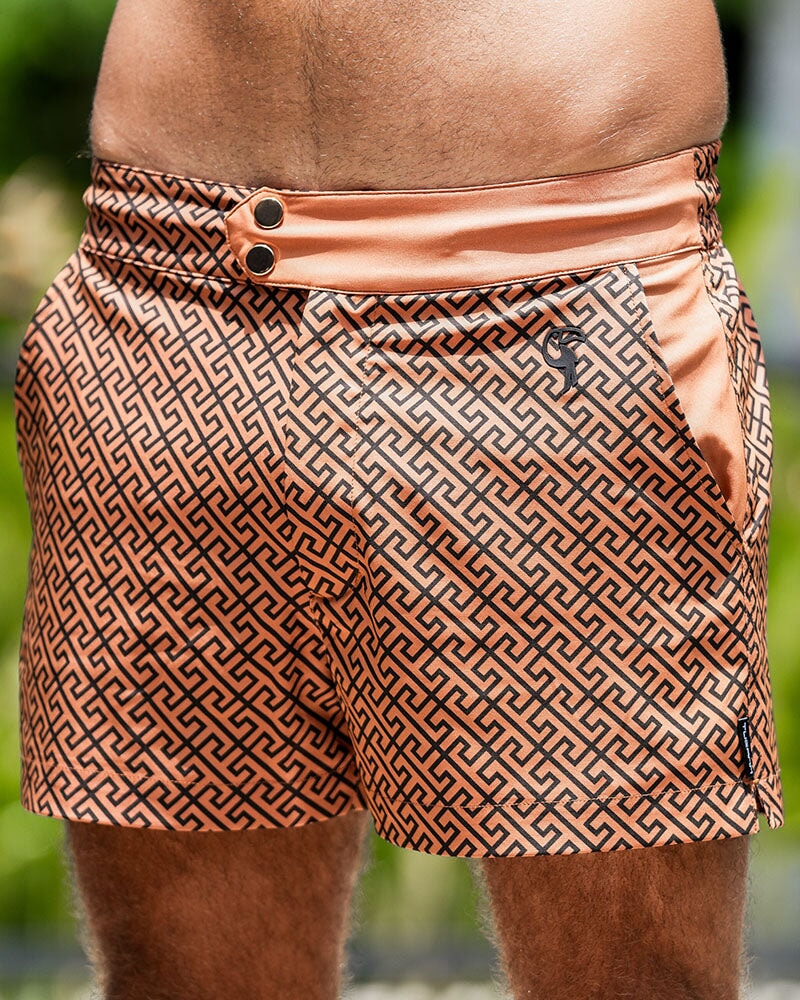 Luxe Swim Trunks - Chocolate Swim Trunks Tucann 