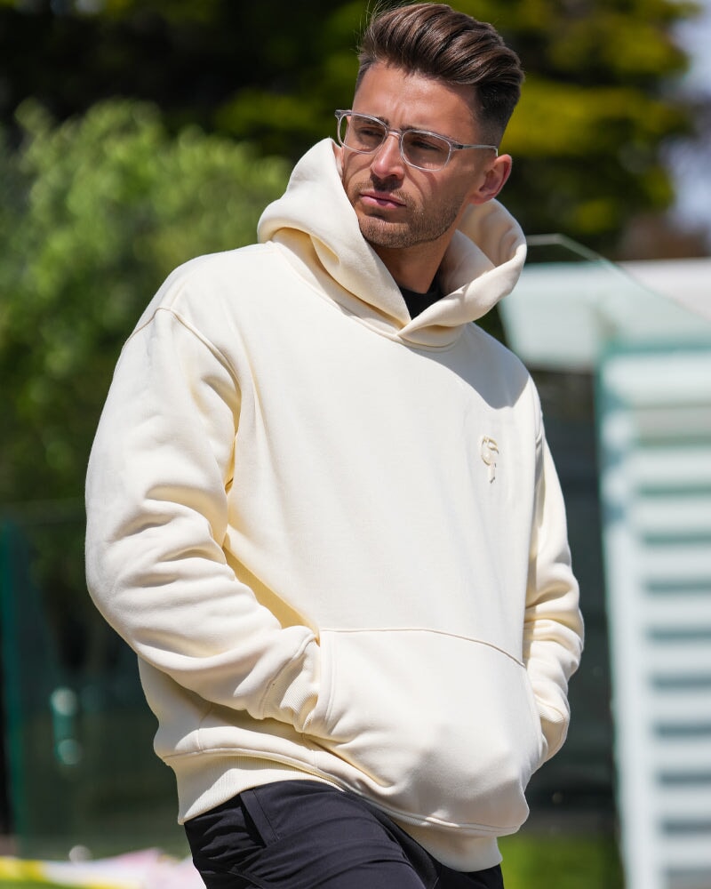 Luxe500 Hoodie - Apricot Cream - Pullover HOODIES Tucann 