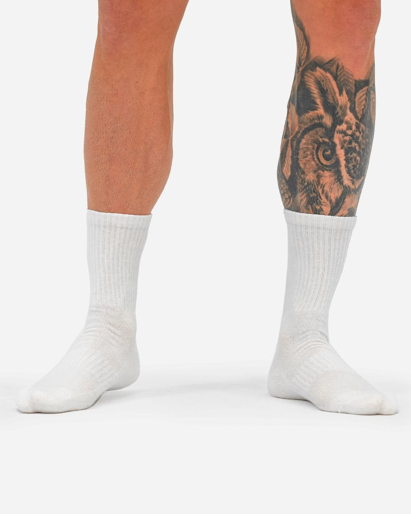 Mid-Rise Socks - White Tucann America 