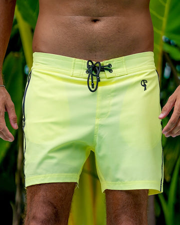 Pure Lemon Yellow 5" Shorts / Board shorts Tucann 