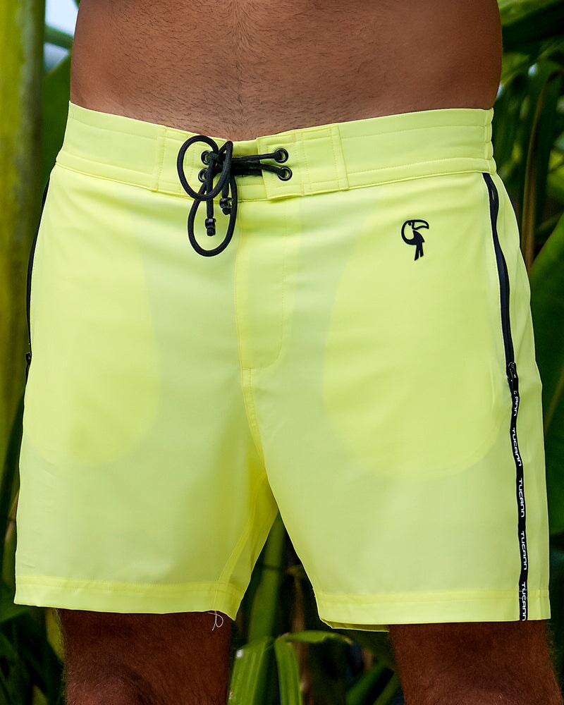 Pure Lemon Yellow 5" Shorts / Board shorts Tucann 