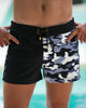 Split Camo Black Swim Shorts - 3