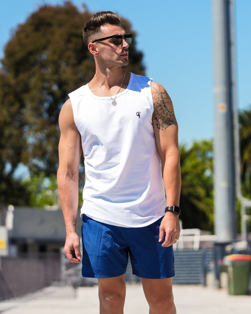 Sport Singlet - White SHIRT Tucann 