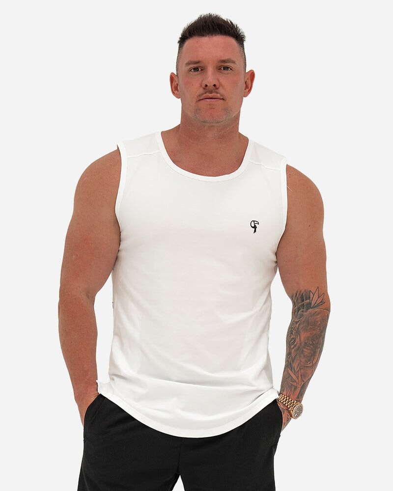 TUCANN SPORT SINGLET - WHITE SHIRT Tucann 