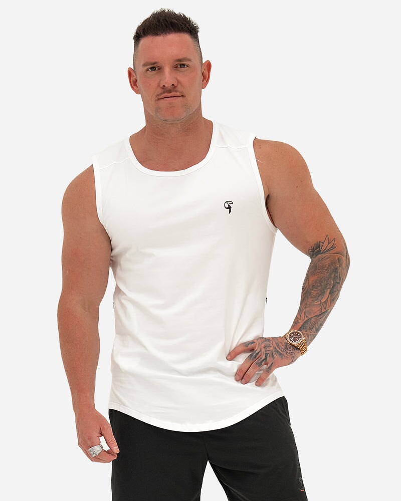 TUCANN SPORT SINGLET - WHITE SHIRT Tucann 