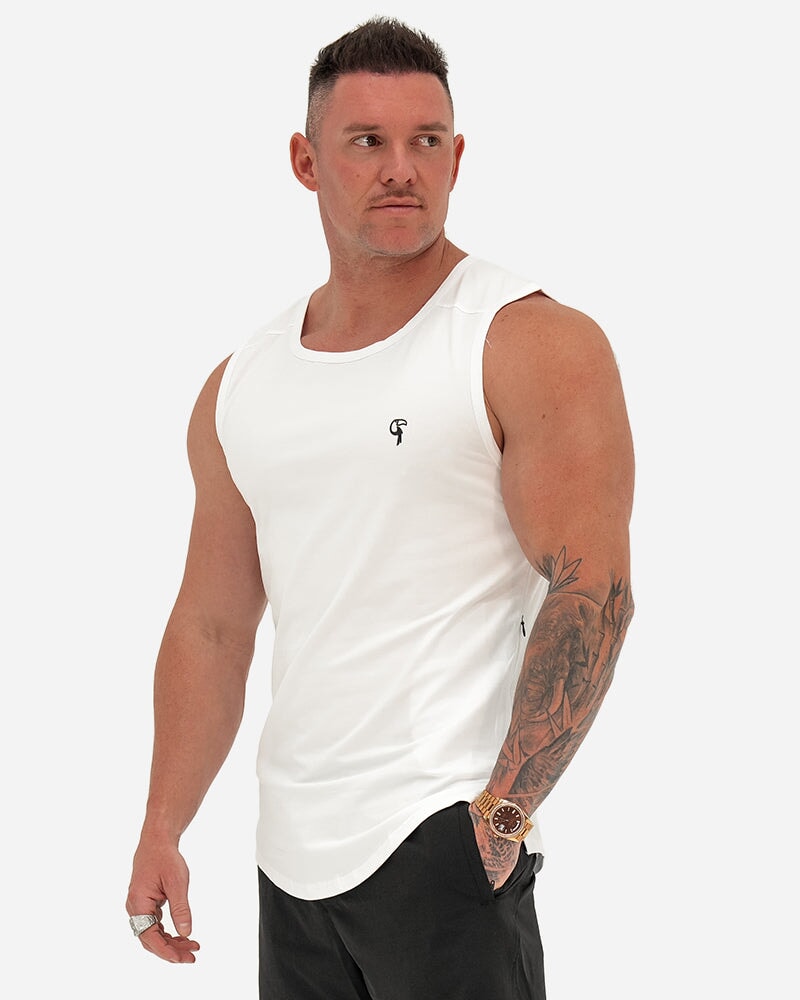 TUCANN SPORT SINGLET - WHITE SHIRT Tucann 