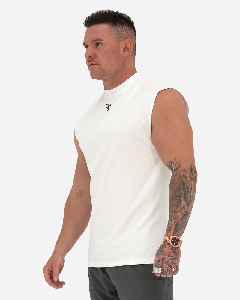 TUCANN SPORT SLEEVELESS TEE - WHITE SHIRT Tucann 