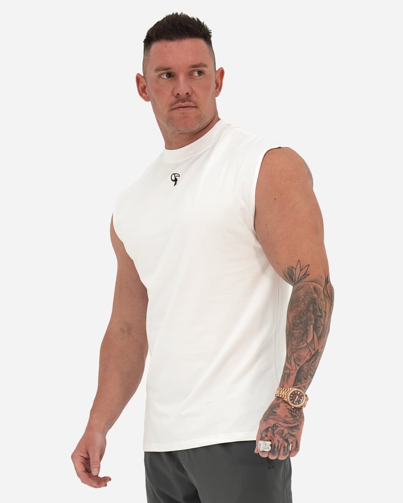 TUCANN SPORT SLEEVELESS TEE - WHITE SHIRT Tucann 