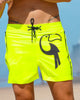 Fluro Yellow Swim Trunks - 5