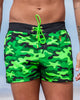 Full Jungle Green Camo Swim Trunks Swim Trunks Tucann 