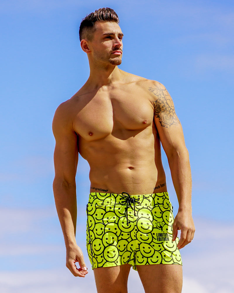 Happy Days LIMITED ED Mens Swim Trunks :) - Tucann America