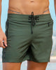 Khaki Green Swim Trunks - 5