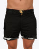 Mens Lux Shorts - Zipped Pocket Shorts - Black Tucann 