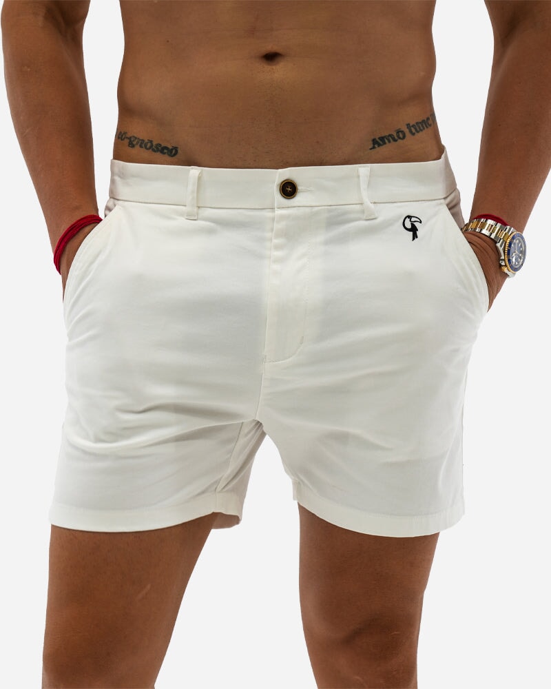 Men's Luxe Shorts - White Shorts / Board shorts Tucann 