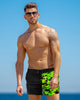 Split Camo Hyper Yellow Swim Shorts Shorts / Board shorts Tucann 