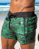 Striped Camo Green Swim Shorts Shorts / Board shorts Tucann 