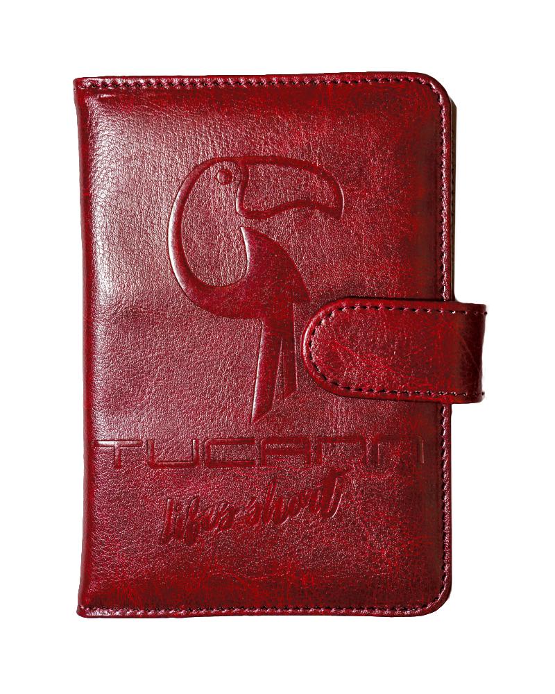 Tucann Passport - Burgundy Passport Organizer Tucann 